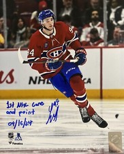 Logan MAILLOUX Signed 8x10 Photo! Montreal Canadiens! 1st Nhl Game & Point W/COA