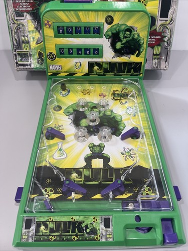 2003 MARVEL "THE INCREDIBLE HULK" ELECTRONIC PINBALL MACHINE RARE - Picture 2 of 11