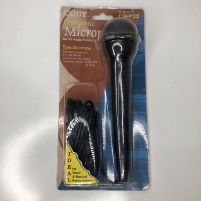 Brand New- Coby Dynamic High Performance Microphone Audio Model CM-P22