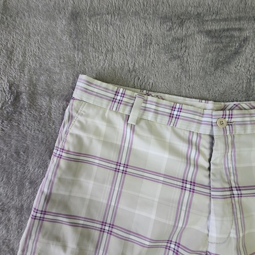 NIKE GOLF DRI-FIT Shorts Men's Performance Gray Plaid Size 36 - Picture 5 of 17