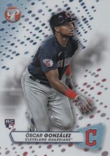 OSCAR GONZALEZ TOPPS PRISTINE ROOKIE REFRACTOR RC CLEVELAND GUARDIANS #203 2023