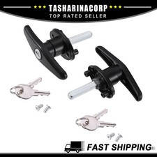 Piece Of 2 Truck Cap Locking T-handle Wkey Fit For Pickup Truck Cap Camper Tops