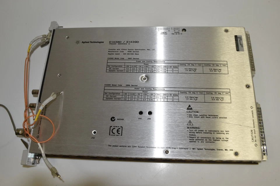 ^^ Agilent E1439D 95 MSa/s Digitizer   PLUG IN   (MHJ4) - Image 3 of 4