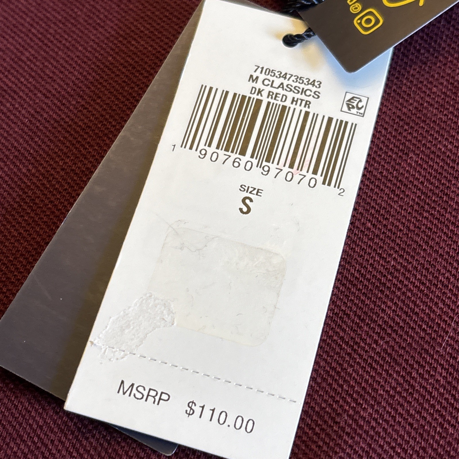 NWT Polo Ralph Lauren Short Sleeve Dark Red Heather Golf Shirt Men's Size S thumbnail 7