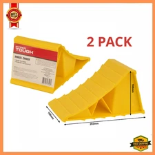 x2 Tire Stopper Wheel Chocks Blocks Heavy Duty For Car Truck Rv Camper Trailer