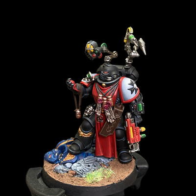 Warhammer 40K Painted Black Templars  Primaris Apothecary Space Marines Presale