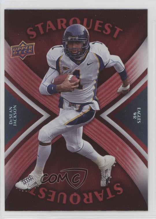 2008 Upper Deck Starquest Rainbow Red DeSean Jackson #SQ9 Rookie RC 2k3