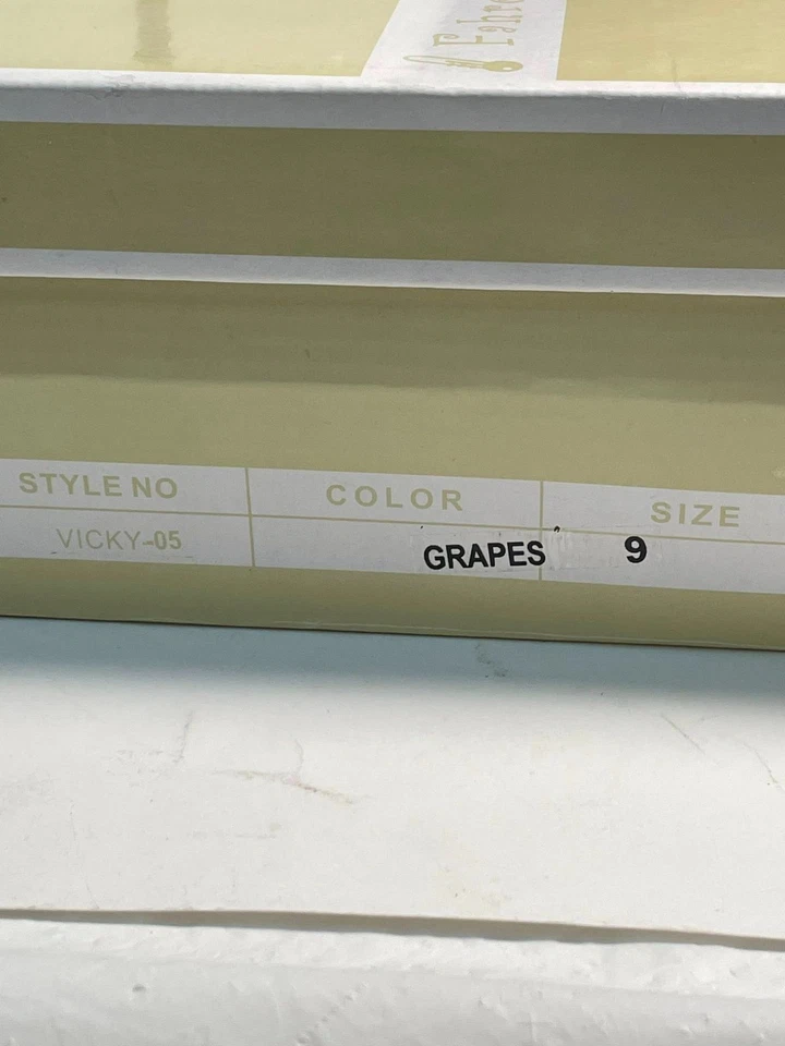 Zapato Fahrenheit Vicky-05 negro/púrpura plataforma imitación gamuza para mujer talla 9M Foto 3 de 4