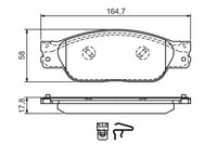 1X Bosch 0 986 494 355 Bremsbelagsatz Scheibenbremse FüR Jaguar