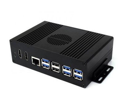 Waveshare Pi5 Module BOX-B, PCIe zu 4x USB 3.2 Gen1, Aluminiumgehäuse,