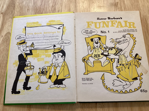 Hanna Barbera’s ‘Fun Fair’ No 1 Hardcover Book, 1972 - Picture 4 of 15