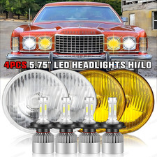 4pcs 5.75 5-34 Inch Led Headlights Hilo Beam For Ford Thunderbird Torino