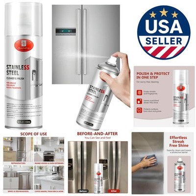 Streak-Free Stainless Steel Cleaner & Polish - 23 Fl Oz Lemongrass Essence
