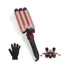 Hair Crimper 1 Inch, 2 Heat Settings 320 F/410 F, Ceramic Tripl... FAS