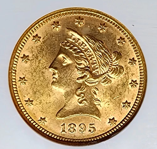 Choice 1895 $10 Liberty Head Gold Eagle MS-62 NGC OH Early American Gold Coinage