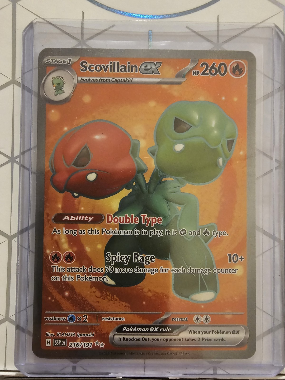 Scovillain ex Ultra Rare SV08: Surging Sparks 216/191 NM
