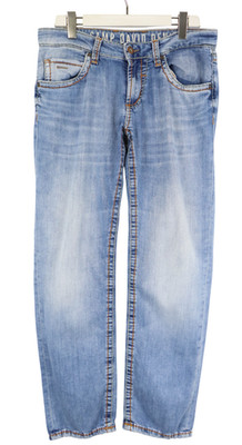 CAMP DAVID Jeans Men's W30/L32 Faded Whiskers Zip Fly Straight Regular Fit