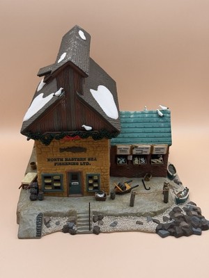 Department 56 Dickens Village North Eastern Sea Fisheries Lighted Boxed Building