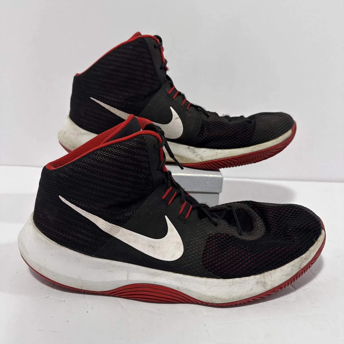 Nike Mens Air Precision NBK Black University Red Size 12 Basketball Shoes Nike Precision 7  main image 2