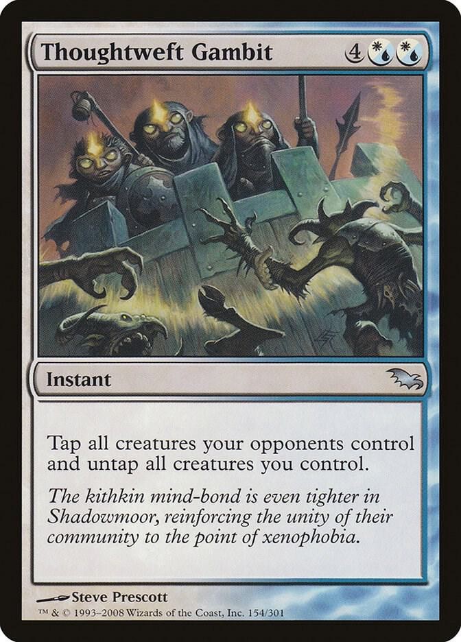 Thoughtweft Gambit 154 UC Shadowmoor Magic: The Gathering MP Prescott