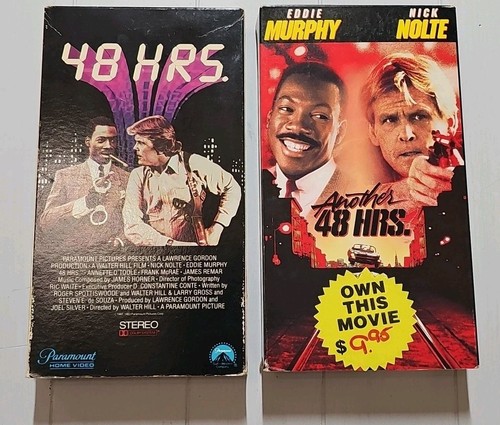 48 Hrs And Another 48 Hrs VHS Lot Of 2 Eddie Murphy Nick Nolte