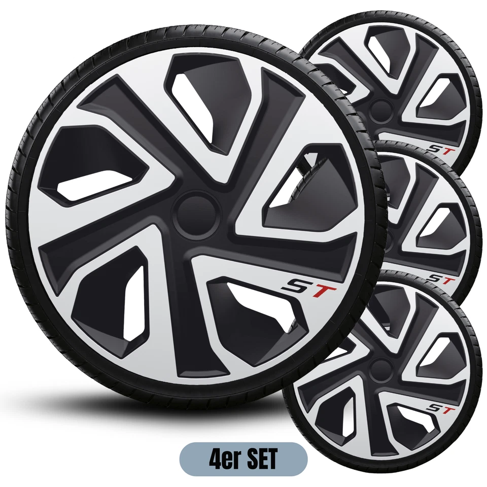 Radkappen Radblenden ST Silver Black 13" 14" 15" 16" 17" 18" 19" Zoll - Bild 4 von 4