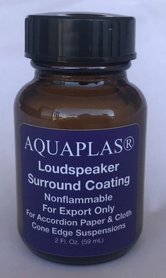 AQUAPLAS  Speaker Paper & Cloth Surround Nonflammable Coating for Export Only