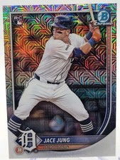 2025 Bowman Chrome Mega Box MOJO #59 Jace Jung Rookie RC & Base RC.