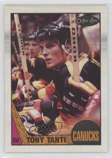 1987-88 O-Pee-Chee Blank Back Tony Tanti #97 k5i
