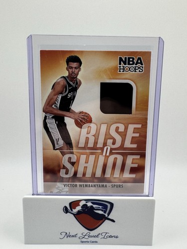 Victor Wembanyama #RS-WEM 2023 Panini Hoops Rise N Shine Memorabilia card