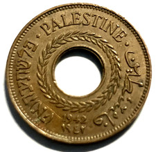 elf Palestine British 5 Mils 1942  World War II  D114