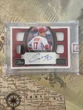 2022 Panini Three and Two Shohei Ohtani Quad Jersey Auto Red #2/5   QJA-SO