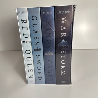 Red Queen YA Fantasy Series by Victoria Aveyard 4 Book Trade Paperback Box Set