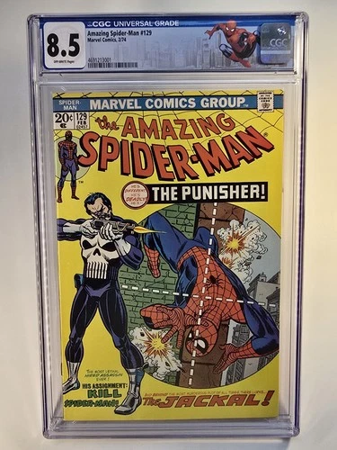 Amazing Spider-Man #129 (Marvel, 1974) CGC 8.5 COSTUM LABEL / NEW SLAB
