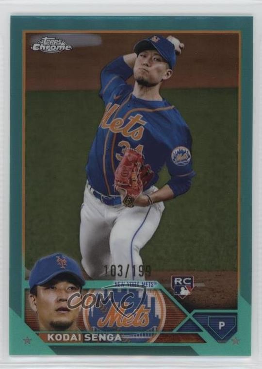2023 Topps Chrome Aqua Refractor 103/199 Kodai Senga #217 v9t