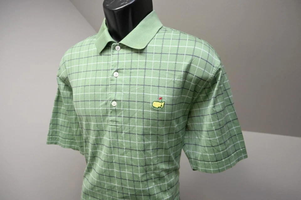 Polo de golf Masters Augusta National Amen Corner a cuadros para hombre talla grande Foto 3 de 4