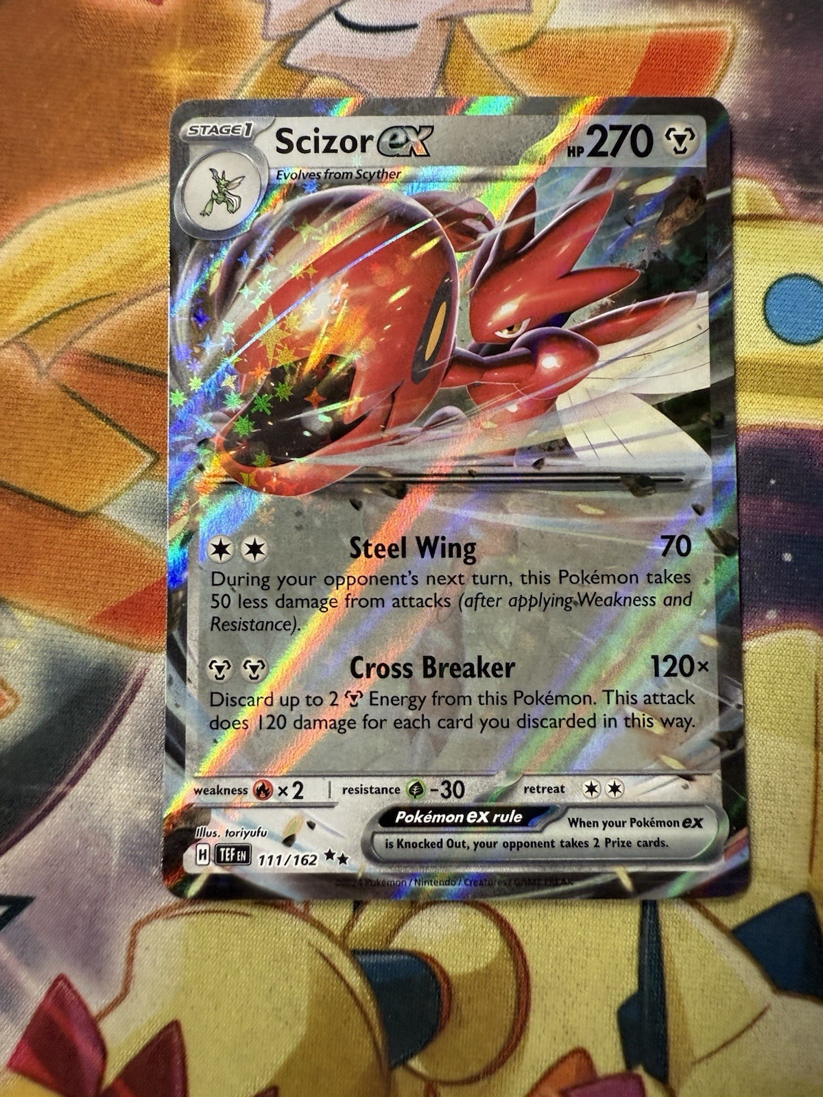 Pokemon TCG Scizor ex 111/162 Temporal Forces NM