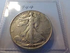 WALKING  LIBERTY  SILVER HALF DOLLAR  1944