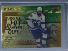 2021-22 Allure Hustle Hit & Never Quit Golden Treasures 1/1 Victor Hedman 0r9q