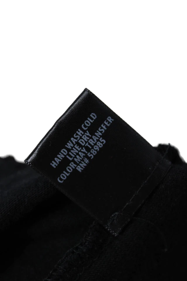 Camiseta corta negra Emma & Sam para mujer manga corta algodón cuello redondo talla L Foto 4 de 4