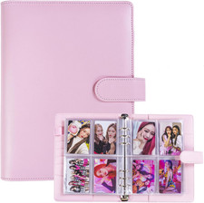 A5 Kpop Photocard Binder with 240 Slots, PU Leather, Magnetic Closure