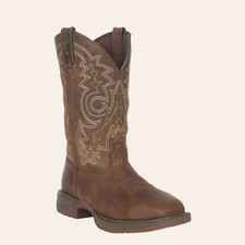 Durango Safety Boots Brown Square Toe Steel Toe Work Men