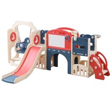 12 in 1 Indoor/Outdoor Playset for Toddlers 1-3- Swing  Slide Combo