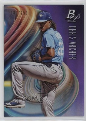 2018 Bowman Platinum Purple 80/250 Chris Archer #88 0it8