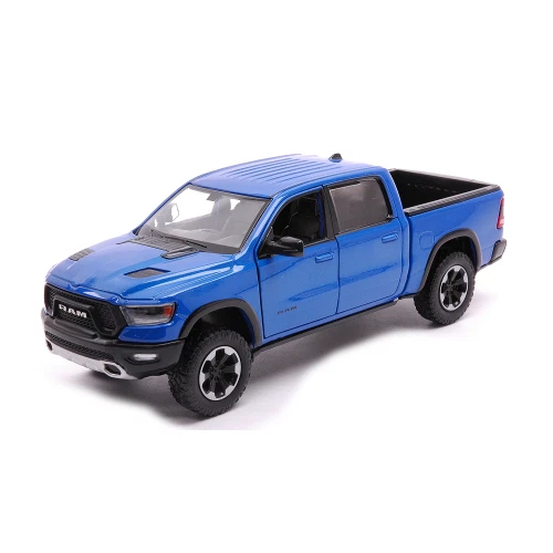 RAM 1500 REBEL CREW CAB 2019 BLUE 1:24 Motormax Auto Stradali Modellino Nuovo - Immagine 3 di 3