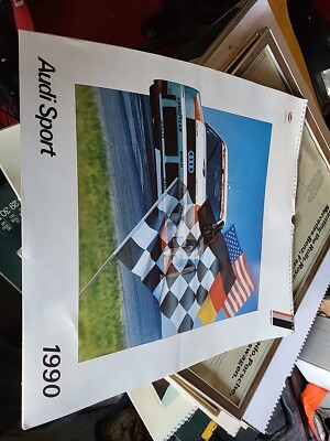 Vintage 1990 Lappe Semmler Audi Sport Car Calendar Germany