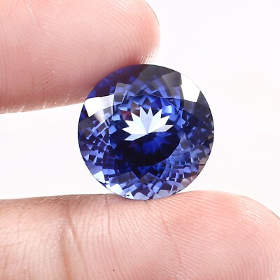AAA Natürlich Makellos Ceylon Blau Saphir Lose Rund Edelstein Schnitt 16x16 MM