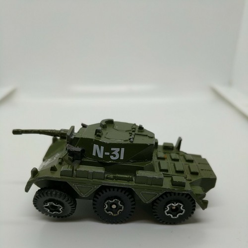 VINTAGE Playart 1:64 Saladin MKII MK2 Green Military Diecast Vehicle HONG KONG - Picture 3 of 6