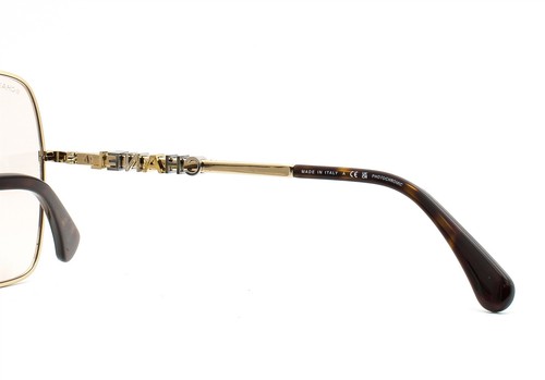Chanel Photochromic Sunglasses ch4283 485/M4 Pale Gold Clear to Brown w/case NWT - Picture 10 of 12