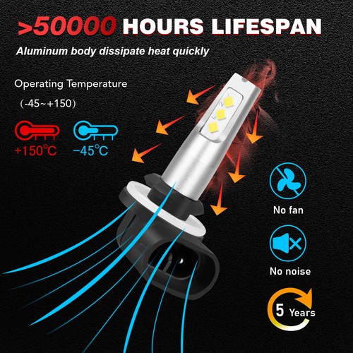 2 LED 881 1997 98 99 for Polaris Sportsman 335 400L 500 Low Beam Headlight Bulbs - Picture 5 of 12